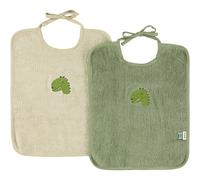 Lot de 2 bavoirs XL Dino