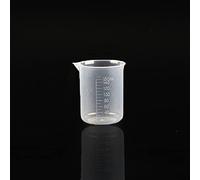 Lot de 2 béchers Labasics, béchers Griffin gradués en plastique borosilicaté de forme basse Cylindre de mesure Bouteilles de cruche de laboratoire Outils pour laboratoire 150 ml