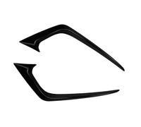 Lot de 2 becquets latéraux de Pare-Chocs Avant pour Ford pour Fiesta St MK7 2012 2013 2014 2015 2016 2017(Glossy Black)