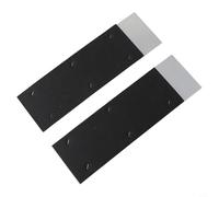 Lot de 2 becs de descente réglables pour réduire le bruit - Plaque arrière en métal souple et coton absorbant le bruit, convient pour 6,6 x 30 cm et 8,9 cm