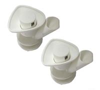 Lot de 2 becs de rechange à bouton-poussoir pour glacière d'eau de 750 litres conçus pour une utilisation en extérieur avec fonctionnalité de sortie d'eau