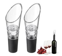 Lot de 2 becs verseurs à décanter de haute qualité avec aération,Bec Verseur à Décanter avec Aérateur,Decanteur Aérateur à Vin avec Bec Verseur,Aérateur de Vin Premium pour Amateurs de Vin