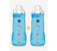 Lot de 2 biberons 330ml bleu Mam