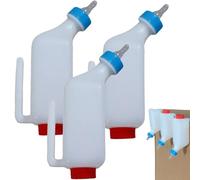 Lot de 2 biberons à lait d'agneau pour petits animaux, mangeoire à lait de chèvre à suspendre, biberons d'allaitement d'agneau de 800 ml, biberon souple pour nourrir les chiens, vaches, moutons, 2