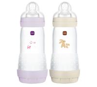 Lot de 2 biberons Anti-Colique 320 mL Lilas et Sable