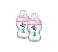 Lot de 2 biberons déco fille closer to nature 260ml -