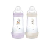 Lot de 2 biberons 260 ml MAM Easy Start anti-colique Nature Guardian lilas + sable TU