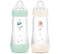 Lot de 2 biberons Easy Start anti-colique Menthe Tétine débit 3 (320ml)