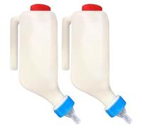 Lot de 2 biberons en plastique pour animaux de compagnie - Lampe à l'envers - Pour chèvre, mouton, chiot et petits animaux