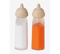 VERTBAUDET Lot de 2 biberons Magiques pour Poupon en Bois FSC® Bois TU