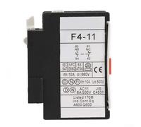 Lot de 2 blocs auxiliaires pour LADN11 1NO/1NC - Accessoire de contacteur F4-11 AC avec courant de chauffage 10 A, compatible avec contacteur CJX2 AC