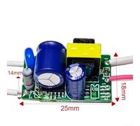 Lot de 2 blocs d'alimentation 10 W 12 V CC LED Driver Transformateur électronique à tension constante pour bandes lumineuses LED, lumières d'armoire, sonnettes, non Dimma