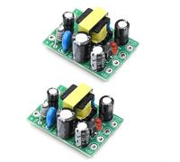Lot de 2 blocs d'alimentation CA-CC isolés double sortie 5 V 100 mA & 12 V 500 mA Large entrée AC110-240 V Alimentation PCB compacte pour projets électroniques DIY pour Arduino pour Raspberry Pi