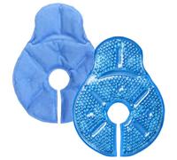 Lot de 2 blocs de glace en gel pour chirurgie du sein, réutilisable, thérapie par le chaud ou le froid, pour l'allaitement, soulagement des engagements (bleu)