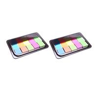 Lot de 2 blocs de notes colorés détachables - Notes adhésives - Joli papier auto-adhésif