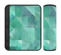 Lot de 2 blocs de protection de siège de voiture bleu turquoise style poster pour berline