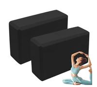 Lot de 2 blocs de yoga antidérapants en mousse EVA pour débutants, entraînement à la maison, méditation, postures de yoga chaud et équilibre