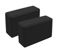 Lot de 2 blocs de yoga antidérapants en mousse EVA pour équilibre, entraînement à la maison, méditation, handstand, yoga chaud - débutants et experts