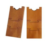 Lot de 2 blocs d'espacement de canapé au mur, stabilisateur de meubles en bois pour prise de courant et positionnement de tête de lit, bloc de positionnement de meubles en bois