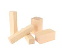 Lot de 2 blocs en tilleul 5 x 5 x 10 cm + 3 blocs en tilleul 3 x 3 x 15 cm, bois non finis pour la sculpture et l'é