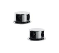 Lot de 2 blocs multiprises Inox encastrables compact - bureau ou cuisine Inox - Otio