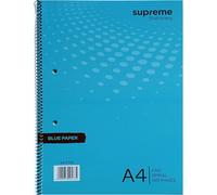 Lot De 2 Blocs-Notes Bleus A4 Avec Marge De 8 Mm, 70 Feuilles, 140 Pages, 80 G/M²[Z985]