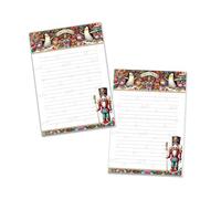 Lot de 2 blocs-notes colorés en papier à motif - Avec lignes - Cadeau de Noël et d'hiver - Cadeau de Noël pour enfants, garçons, filles, école (2 blocs A5 de 25 feuilles chacun)