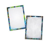 Lot de 2 blocs-notes Papier ligné pour enfants - Cadeau - Papier à note - Cahier d'école - Graffiti Street Art - Multicolore (1 bloc « Multicolore » et 1 bloc « Ville » A5 de 25 feuilles chacun)