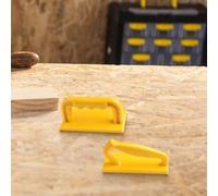 Lot de 2 blocs poussoirs pour le travail du bois pour scies de table et tables de toupie - Mangeoire auxiliaire ergonomique en plastique avec émery antidérapant, sûr 3 directions F