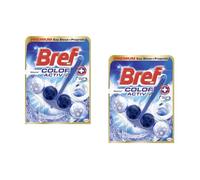 Lot de 2 Blocs WC Color Activ+ Eau Bleue et Stop Odeurs 50g - Marine