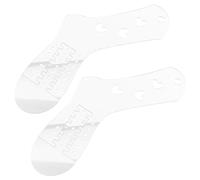 Lot de 2 bloqueurs de chaussettes en acrylique pour tricot - Modèle de chaussettes réglables - Chaussettes tissées - Modèle de chaussettes - Forme de présentation