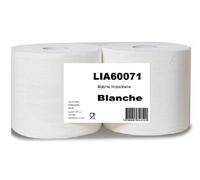 Lot de 2 Bobines 21x23 - CRISTAL HYGIENE - blanc 2 plis 2x550 feuilles gaufré - P1750000