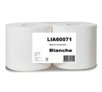 Lot de 2 Bobines 21x23 - CRISTAL HYGIENE - blanc 2 plis 2x550 feuilles gaufré - P1750000