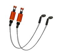 Lot de 2 bobines d'alarme de pêche pour échangeurs de pêche, alarmes, indicateurs de chaîne, accessoires de suspension en fer