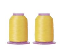 Lot de 2 bobines de fil à coudre en polyester à couleur changeante pour machine à coudre à la main 500 m par bobine