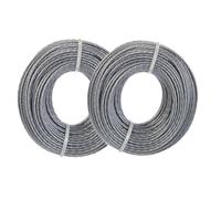Lot de 2 bobines de fil de rechange en nylon pour débroussailleuse - Modèle F016800462 - 24 m - 1,6 mm - Compatible avec Bosch ART 30-36, ART 24, ART 27, EasyGrassCut 18, 23, 26 et UniversalGrassCut