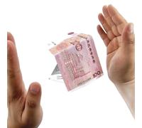 Lot de 2 bobines de fil élastique invisible super invisible pour de vrais billets volants, cartes, petits accessoires, lévitation, tours de magie de 10 m, 5 m x 2 bobines pour magicien ou débutants