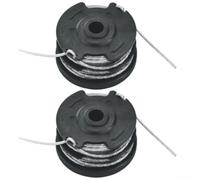 Lot de 2 bobines de fil en nylon de rechange pour débroussailleuse Flymo - Compatible avec les modèles Contour 500 Power Plus CTXT25 Minitrim Auto ST Multi Trim 250D Speedi Trim Twist'n'Edge - 6 m x