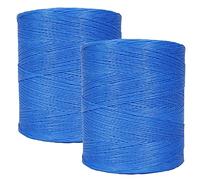 Lot de 2 bobines de fil en polypropylène - Longueur : 3000 m - Diamètre : 2-3 mm - Pour la maison, le jardin, l'extérieur et les travaux manuels