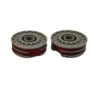Lot de 2 bobines de fil pour débroussailleuse Flymo Speedi-Trim STXT25 - Remplace FLY021 - Double tête d'herbe