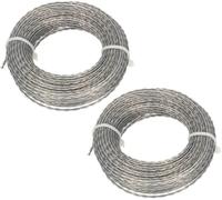 Lot de 2 bobines de fil renforcé pour débroussailleuse 2 à 3 mm x 15 m (30 m) 15 m x 3 mm