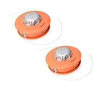 Lot de 2 bobines de fil renforcées compatibles avec débroussailleuse Brast Dolmar Fuxtec GartenXL Güde Easy Load