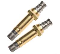 Lot de 2 bobines d'électrovanne pour aquarium pour régulateur d'aquarium, composant de valve de contrôle de pression avec filetage de 8 mm pour installation de dioxyde de carbone