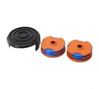 Lot de 2 bobines et capuchon pour débroussailleuse Ozito LTR529U, Worx WG119E - Bobine d'alimentation automatique fiable