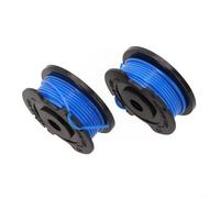 Lot de 2 bobines et fil pour débroussailleuse Lawnmaster Clgt2410 Clgt2412 Clgt2425s-01 1,5 mm x 6 m