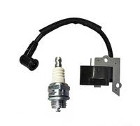 Lot de 2 bobines haute tension pour tondeuse à gazon 545189701, module d'allumage pour démarrage en douceur, empêche le calage, installation rapide pour l'entretien du jardin