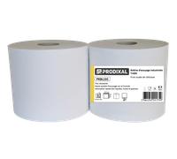 Lot de 2 BOBINES OUATE ESSUYAGE INDUSTRIEL BLANCHE - PRODIXAL - PXBL101