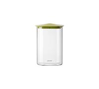 LOT DE 2 BOCAUX EN VERRE RECTANGULAIRES "FRESH&STYLE" - L Avocado green