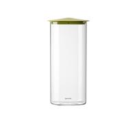 LOT DE 2 BOCAUX EN VERRE RECTANGULAIRES "FRESH&STYLE" - XL Avocado green