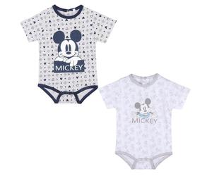 Lot de 2 bodies bÃ©bÃ© Cerda Mickey Blanc 12 mois